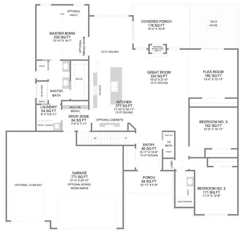 The Berkshire — floor plan