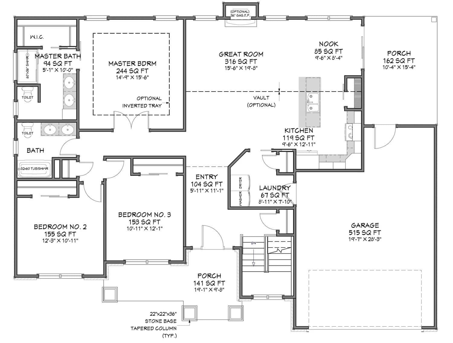 The Hawthorn — floor plan