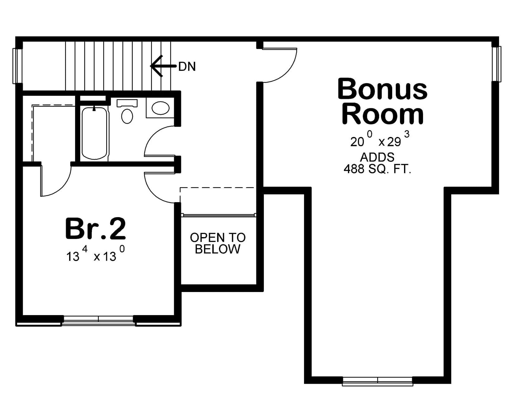 The Albany — second floor plan