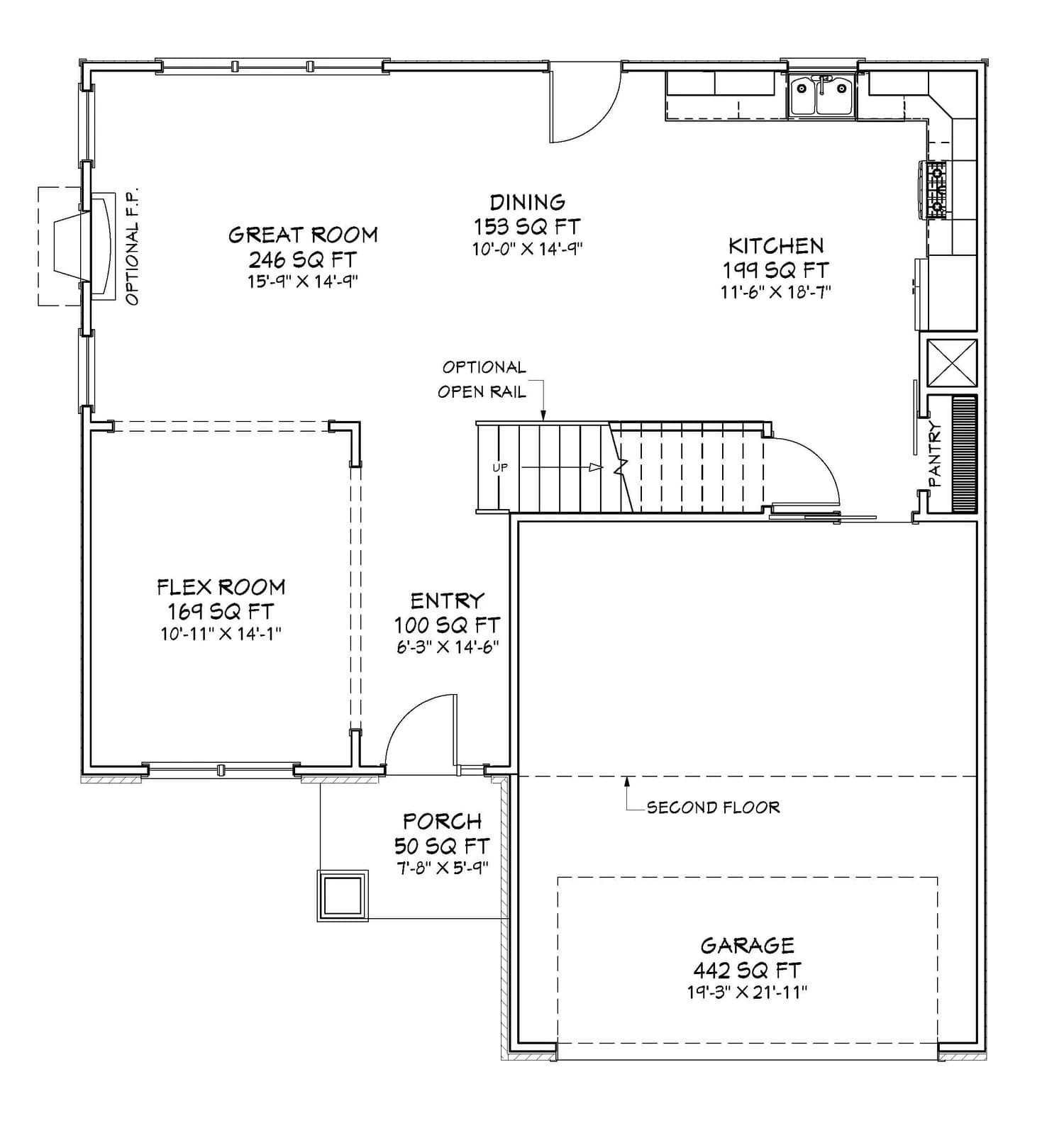 The Laredo — first floor plan
