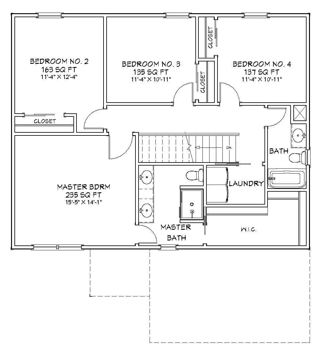 The Laredo — second floor plan